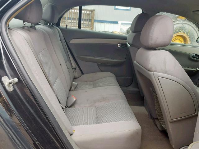1G1ZG57B294200643 - 2009 CHEVROLET MALIBU LS BLACK photo 6