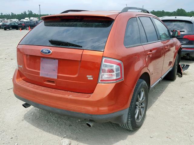 2FMDK48C48BB30984 - 2008 FORD EDGE SEL ORANGE photo 4