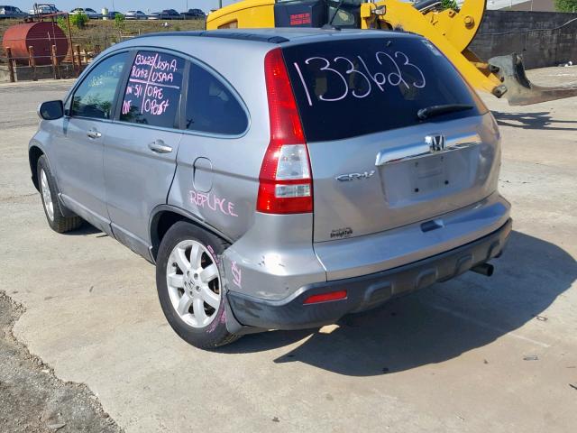 5J6RE48758L016555 - 2008 HONDA CR-V EXL GRAY photo 3