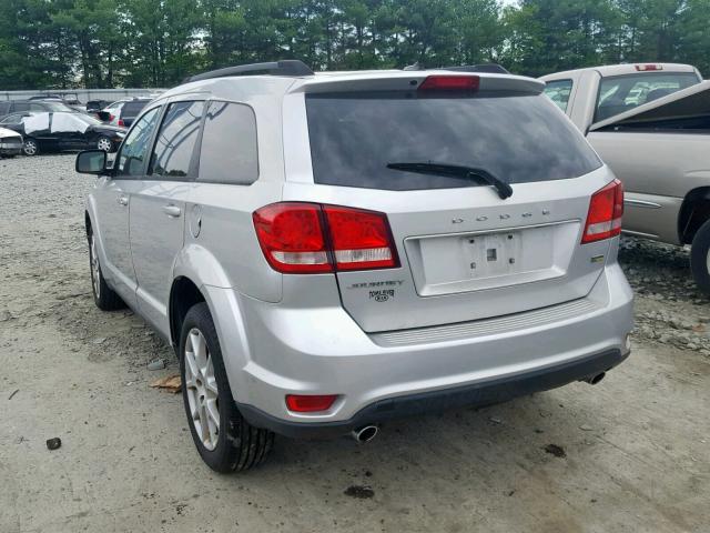 3D4PG1FG1BT540857 - 2011 DODGE JOURNEY MA SILVER photo 3