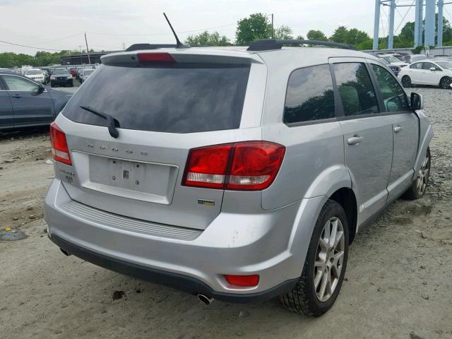 3D4PG1FG1BT540857 - 2011 DODGE JOURNEY MA SILVER photo 4