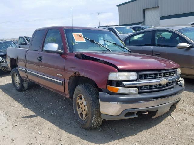 2GCEK19T211317223 - 2001 CHEVROLET SILVERADO RED photo 1