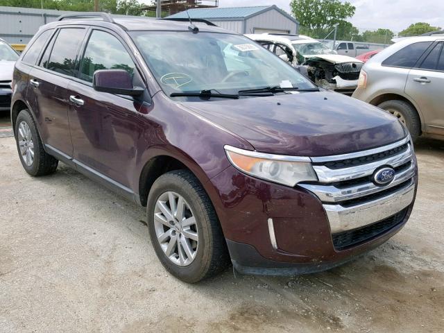 2FMDK3JC4BBA85038 - 2011 FORD EDGE SEL MAROON photo 1