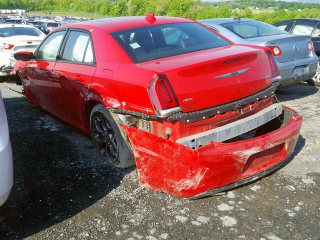 2C3CCAGGXGH329215 - 2016 CHRYSLER 300 S RED photo 3