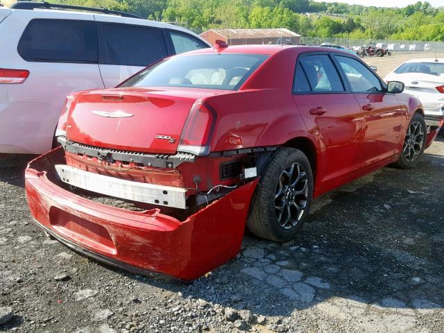2C3CCAGGXGH329215 - 2016 CHRYSLER 300 S RED photo 4