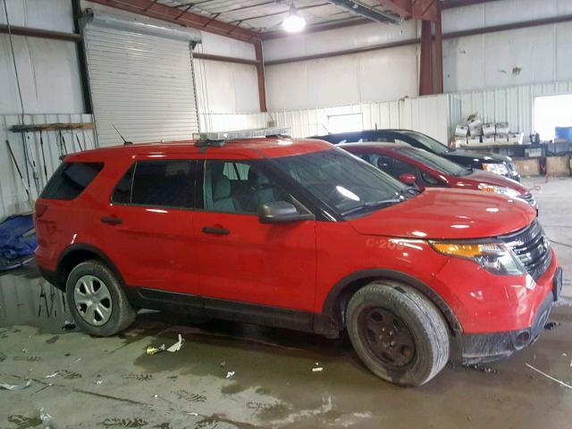 1FM5K8AR8DGB00156 - 2013 FORD EXPLORER P RED photo 9