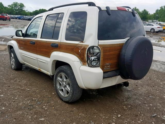 1J8GL58K13W682194 - 2003 JEEP LIBERTY LI WHITE photo 3