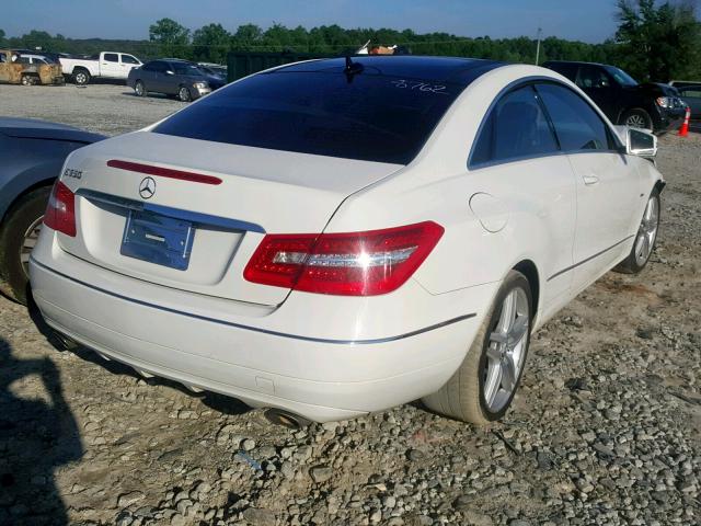 WDDKJ5KB9CF168762 - 2012 MERCEDES-BENZ E 350 WHITE photo 4