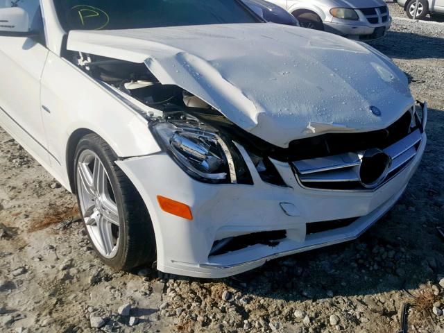 WDDKJ5KB9CF168762 - 2012 MERCEDES-BENZ E 350 WHITE photo 9