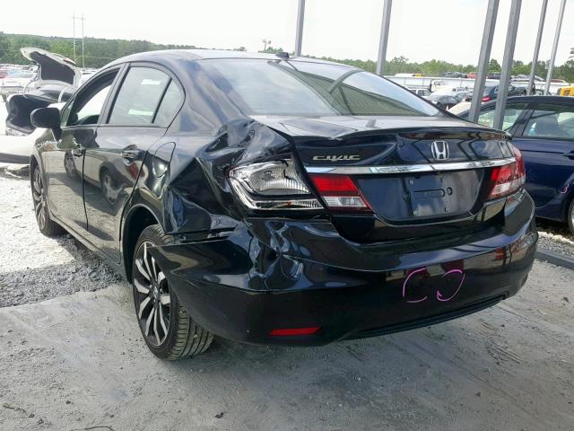 19XFB2F98FE065040 - 2015 HONDA CIVIC EXL BLACK photo 3