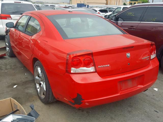 2B3CA3CVXAH230808 - 2010 DODGE CHARGER SX RED photo 3