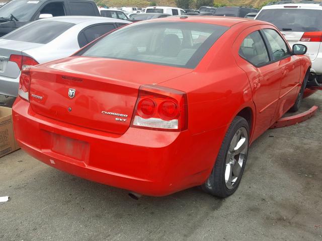 2B3CA3CVXAH230808 - 2010 DODGE CHARGER SX RED photo 4