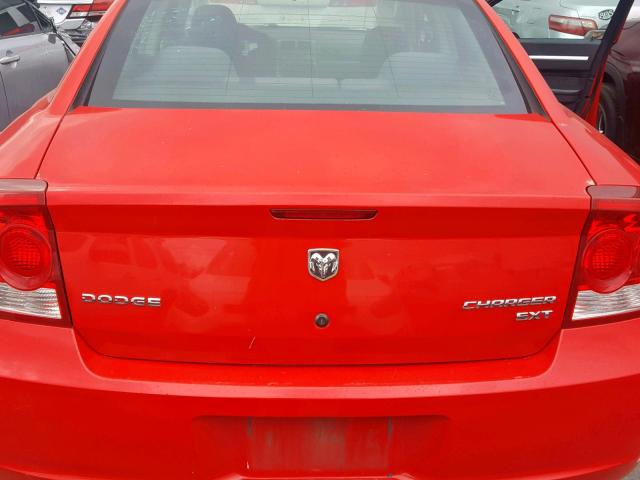 2B3CA3CVXAH230808 - 2010 DODGE CHARGER SX RED photo 9