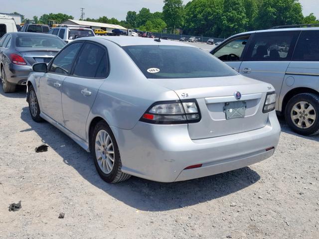 YS3FB49Y381008290 - 2008 SAAB 9-3 2.0T GRAY photo 3