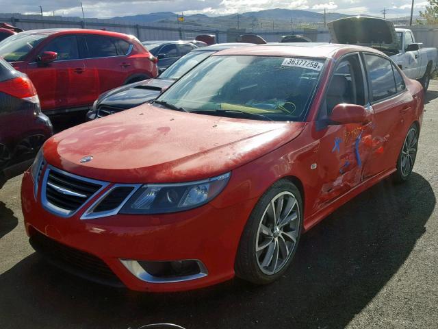 YS3FC4CY2B1302048 - 2011 SAAB 9-3 AERO RED photo 2