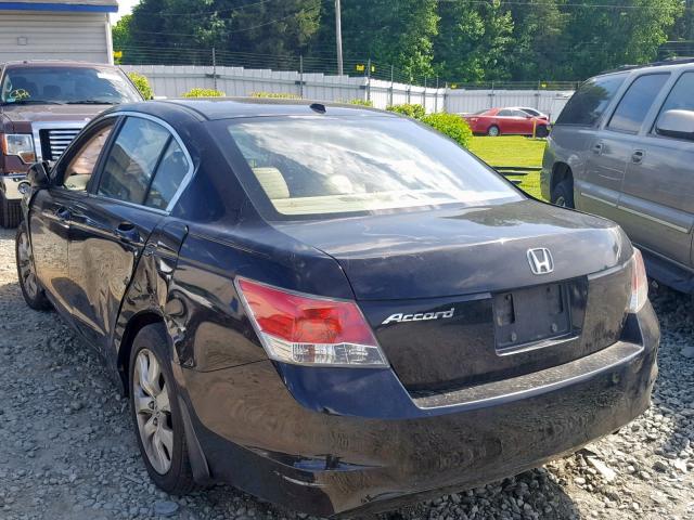 1HGCP26889A014299 - 2009 HONDA ACCORD EXL BLACK photo 3