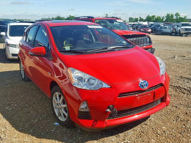 JTDKDTB32D1053515 - 2013 TOYOTA PRIUS C RED photo 1