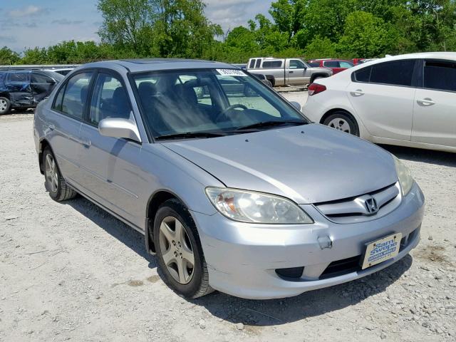 2HGES26754H602296 - 2004 HONDA CIVIC EX SILVER photo 1