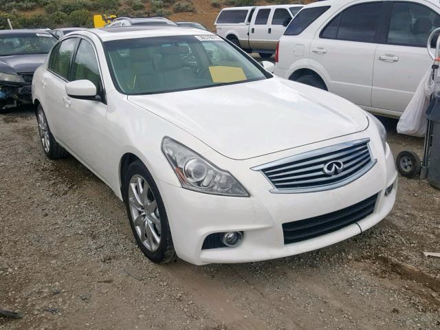 JN1CV6AP0BM509257 - 2011 INFINITI G37 BASE WHITE photo 1