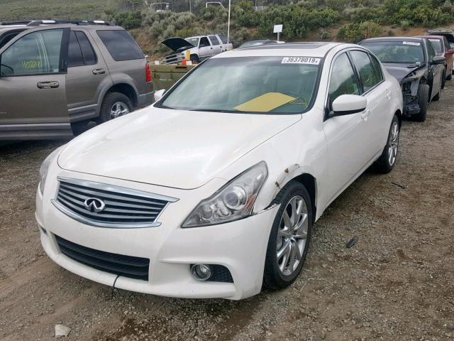 JN1CV6AP0BM509257 - 2011 INFINITI G37 BASE WHITE photo 2