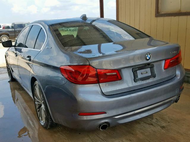 WBAJA9C52JB252204 - 2018 BMW 530E GRAY photo 3