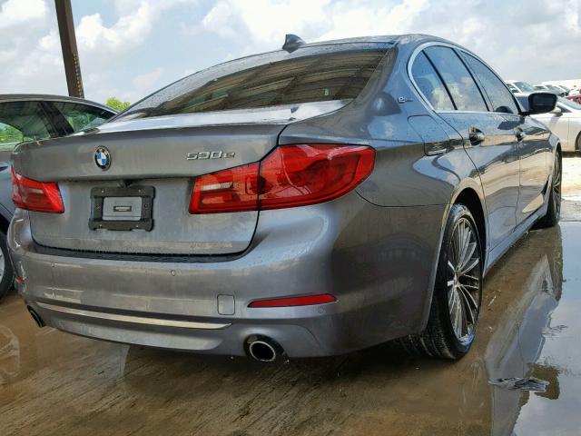 WBAJA9C52JB252204 - 2018 BMW 530E GRAY photo 4