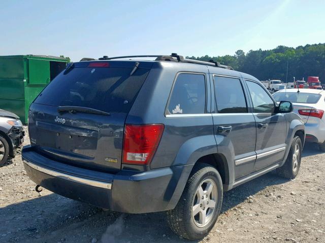 1J8HR58P57C558290 - 2007 JEEP GRAND CHER BLUE photo 4