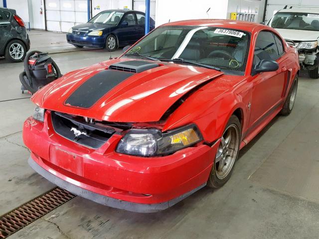 1FAFP42R63F445861 - 2003 FORD MUSTANG MA RED photo 2