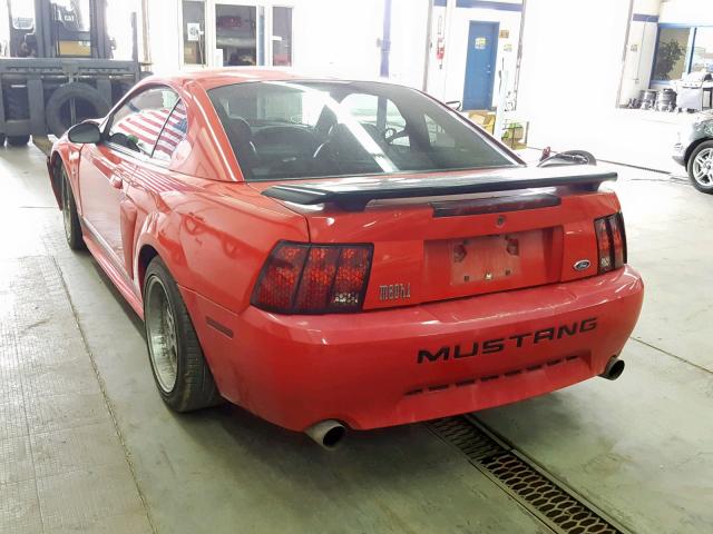 1FAFP42R63F445861 - 2003 FORD MUSTANG MA RED photo 3
