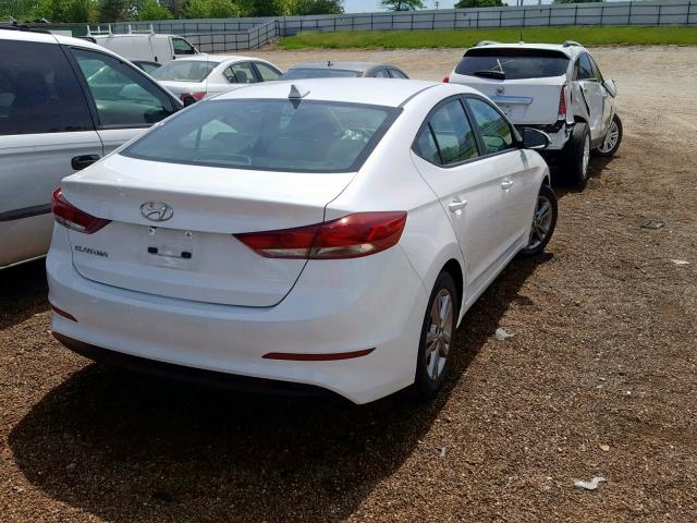 5NPD84LF1HH088766 - 2017 HYUNDAI ELANTRA WHITE photo 4