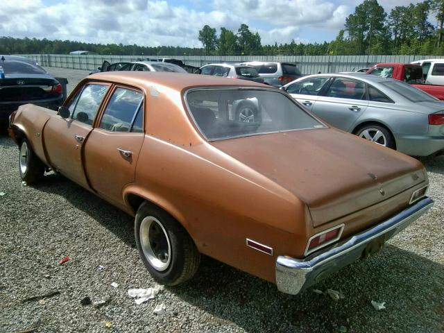 1X69D2W184425 - 1972 CHEVROLET NOVA GOLD photo 3