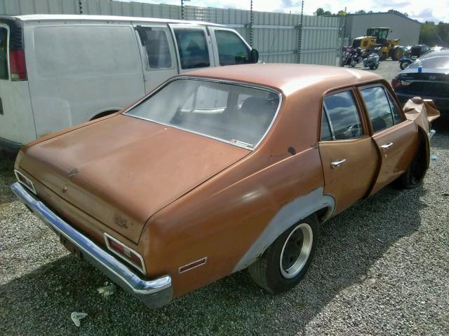 1X69D2W184425 - 1972 CHEVROLET NOVA GOLD photo 4