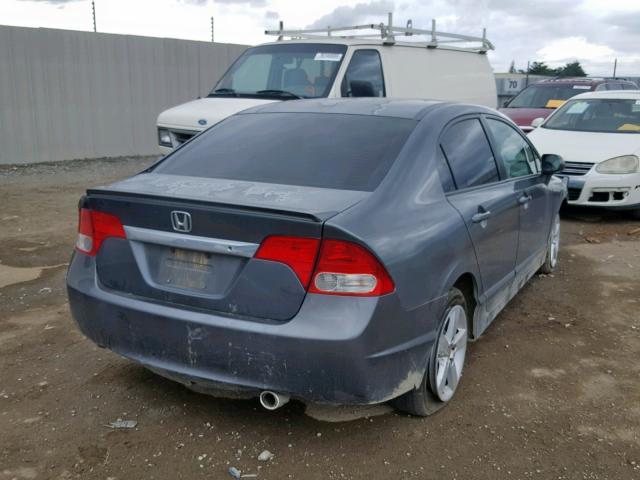 2HGFA16629H534071 - 2009 HONDA CIVIC LX-S Մոխրագույն լուսանկար 4
