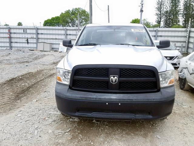 1C6RD6FK6CS117640 - 2012 DODGE RAM 1500 S SILVER photo 9