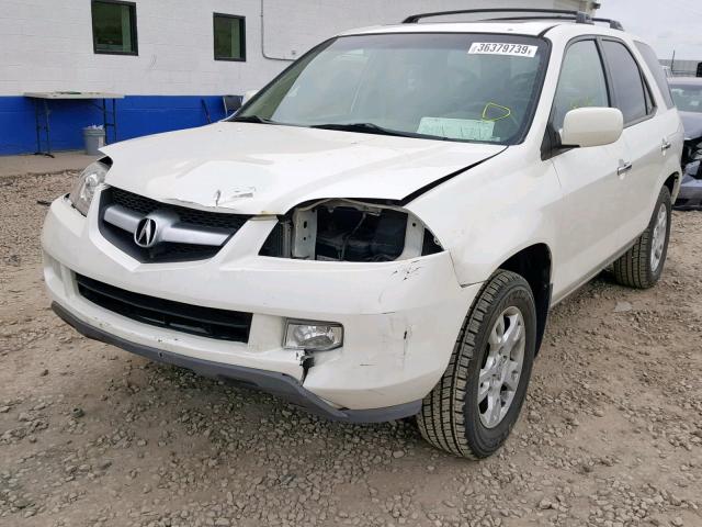 2HNYD18825H541975 - 2005 ACURA MDX TOURIN WHITE photo 2