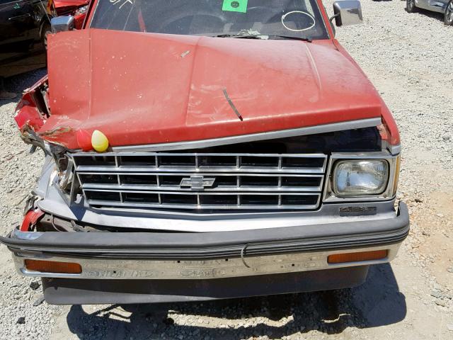 1GNCS18Z8J0179879 - 1988 CHEVROLET BLAZER S10 RED photo 7