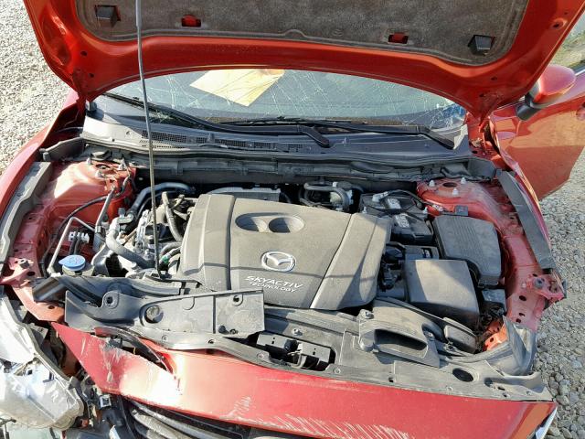 JM1GJ1U50F1205134 - 2015 MAZDA 6 SPORT RED photo 7