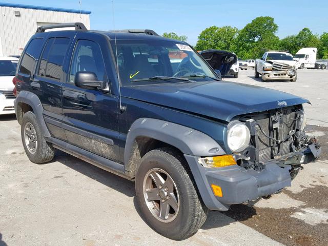 1J4GL38K45W727279 - 2005 JEEP LIBERTY RE GREEN photo 1