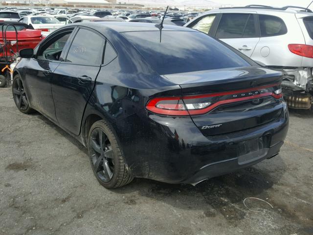 1C3CDFBB1FD298597 - 2015 DODGE DART SXT BLACK photo 3