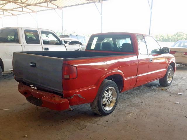 1GTCS19H638226328 - 2003 GMC SONOMA RED photo 4