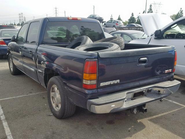 2GTEC13T061226920 - 2006 GMC NEW SIERRA BLUE photo 3