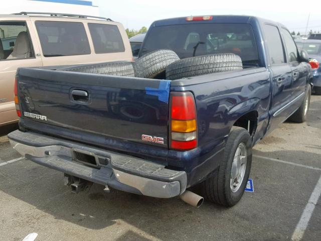 2GTEC13T061226920 - 2006 GMC NEW SIERRA BLUE photo 4