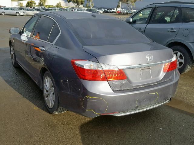 1HGCR2F81DA005608 - 2013 HONDA ACCORD EXL WHITE photo 3