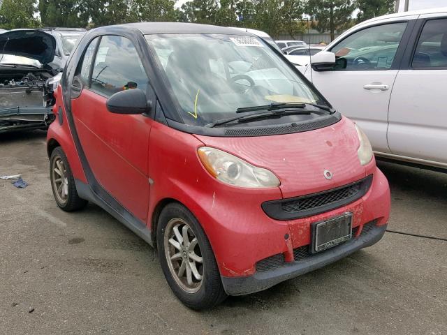 WMEEJ31X99K236214 - 2009 SMART FORTWO PUR RED photo 1
