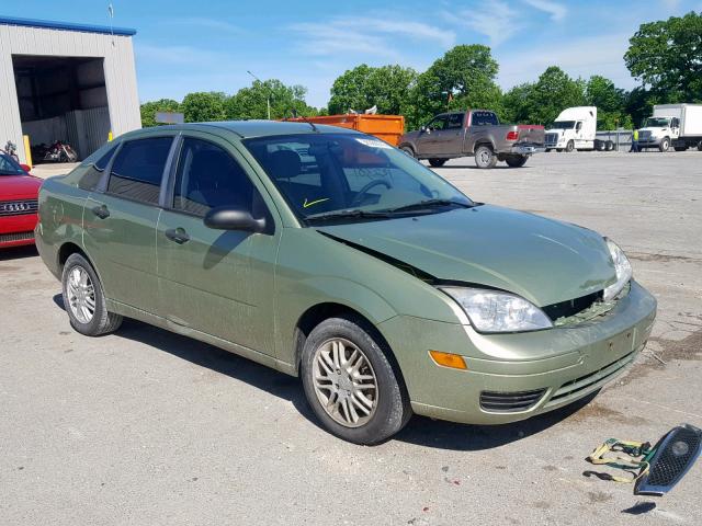 1FAHP34N67W271356 - 2007 FORD FOCUS ZX4 GREEN photo 1