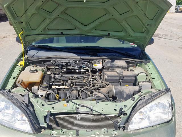 1FAHP34N67W271356 - 2007 FORD FOCUS ZX4 GREEN photo 7