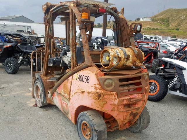 H2X393T02865 - 2007 FORK FORKLIFT ORANGE photo 3