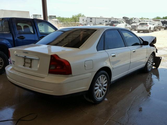 YV1TS592561426434 - 2006 VOLVO S80 2.5T WHITE photo 4