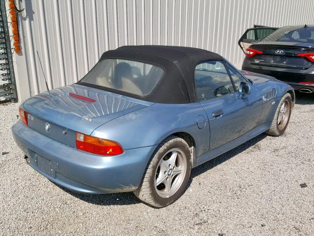 4USCH7328WLE06379 - 1998 BMW Z3 1.9 BLUE photo 4