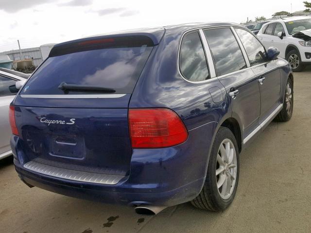 WP1AB29PX5LA60110 - 2005 PORSCHE CAYENNE S BLUE photo 4